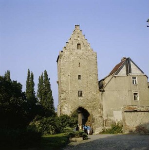Saalfeld. Saaltor. Ansicht Stadtseite