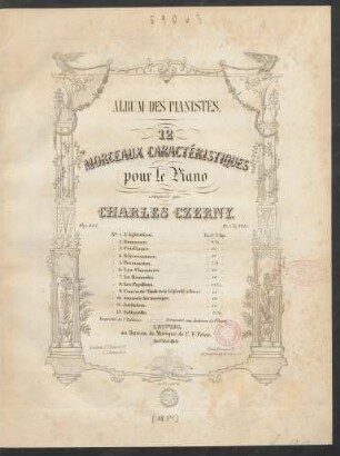 Album Des Pianistes. : 12 Morceaux Caractéristiques : pour le Piano : Op. 832.