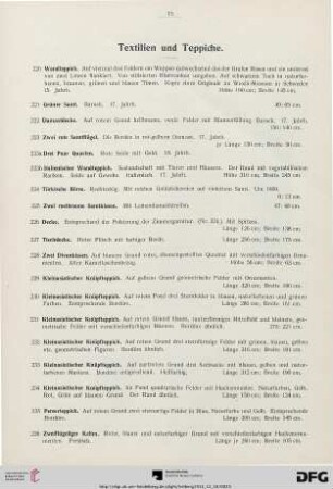 Textilien und Teppiche (Nr. 220-236)