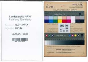 Entnazifizierung Heinz Lehnert, geb. 28.08.1911 (Maschinerbauer)