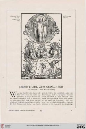 Jakob Brandl zum Gedächtnis