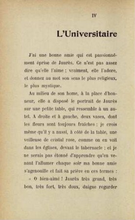 IV L'Universitaire