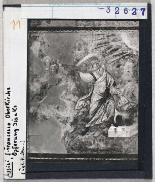 Assisi, San Francesco: Oberkirche, Langhaus, Opferung Isaaks