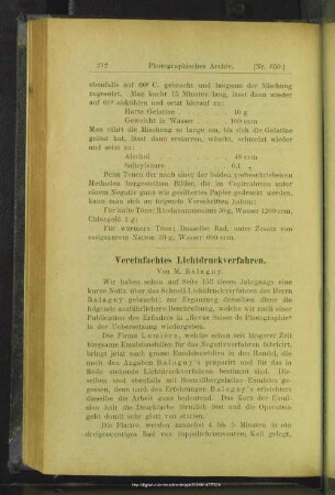 Vereinfachtes Lichtdruckverfahren
