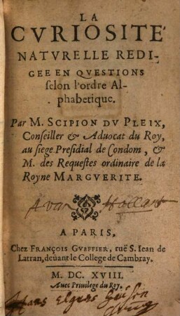 La curiosité naturelle en questions