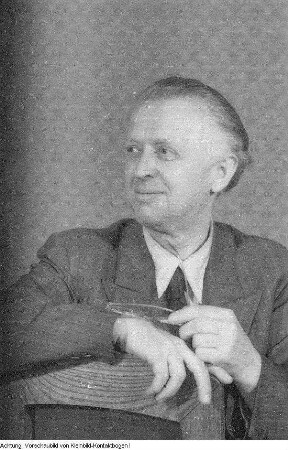 I. oder II. Landesparteitag der SPD. Unbekannter Delegierter, 1945/46.