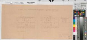 Volkswohnungen Grundrisse 1950 1 : 100 29 x 60 Pause Westfälische Heimstätte Dortmund Wohnungsgesellschaft Münsterland