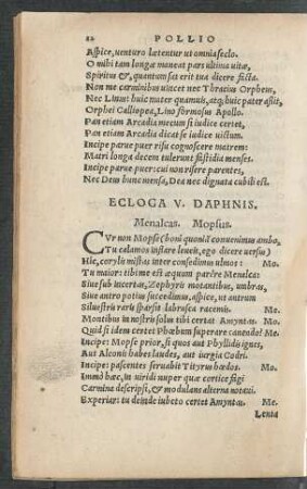 Ecloga V. Daphnis.