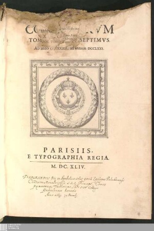 Tomvs Decimvs Septimvs: Ab anno DCLXXXIII. ad annum DCCLXXI.