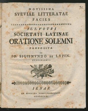 Novissima Sveviae Litteratae Facies
