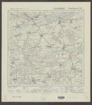 639 Schwabhausen ; Topographische Karte von Bayern 1:25.000 [Positionsblätter]