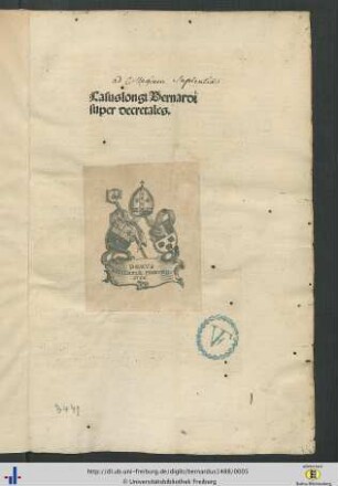 Casus longi Bernardi super decretales.