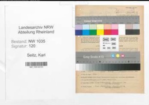 Entnazifizierung Karl Seitz , geb. 01.04.1894 (Steiger)