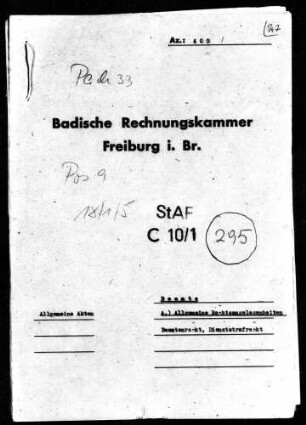 Beamtenrecht und Dienststrafrecht
