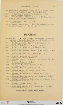 Portraits (Nr. 2903 - 2926)