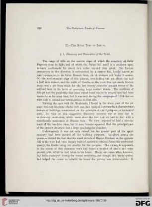 § 1: Discovery and excavation of the tomb