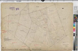 Rhade (Dorsten), Umlegung Rhade, Bl. 5 Zuteilungskarte Rhade Flur 8 u. 9