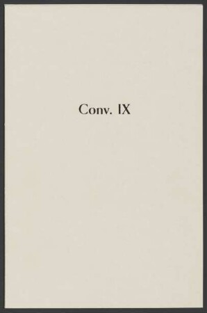Convolut IX