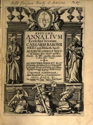 Epitome Annalivm Ecclesiasticorum Caesaris Baronii S.R.E. Card. Biblioth. Apost., [1]