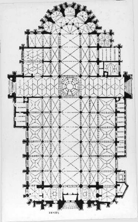 Antwerpen / Anvers, Kathedrale, Grundriss