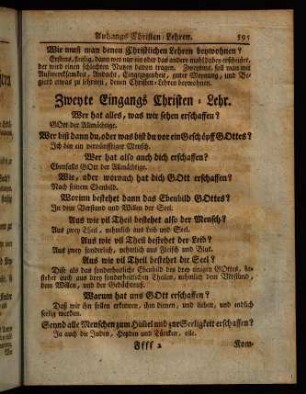 595-608, Zweyte Eingangs Christen-Lehr.