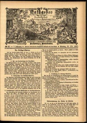 Ausgabe vom Sonntag, den 24. Oktober 1897.