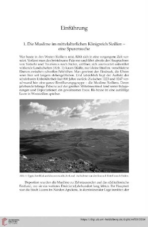 1. Die Muslime im mittelalterlichen Königreich Sizilien – eine Spurensuche
