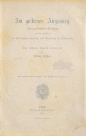 Merksteine deutschen Bürgertums : kulturgeschichtliche Bilder aus dem Mittelalter, 4