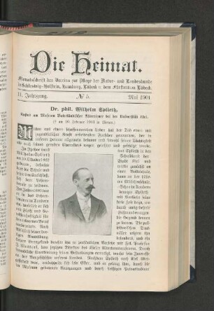 11. Jahrgang. No. 5. Mai 1901.