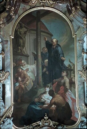 Predigt des heiligen Benedikt auf dem Monte Cassino