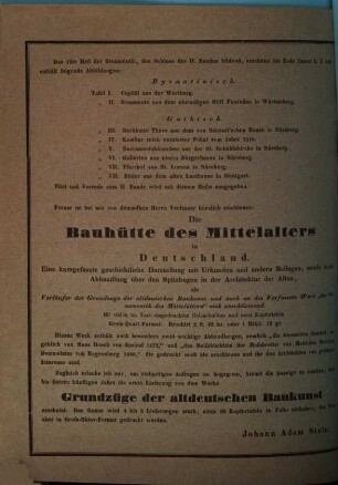 Les ornements du moyen age : eine Sammlung auserwählter Verzierungen und Profile byzantinischer und deutscher Architektur, 11