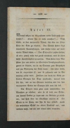 [Text zu] Tafel XX.