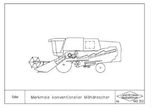 Merkmale konventioneller Mähdrescher
