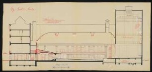 Eispalast (auch: Scala), Berlin-Schöneberg: Längsschnitt 1:100
