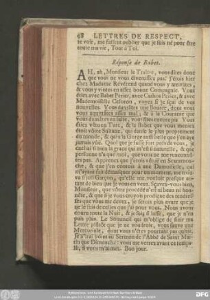 Réponse de Babet.