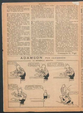 Adamson : La estampilla negativa