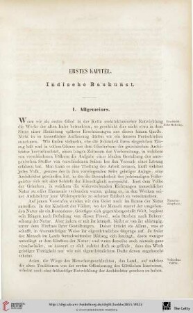 Erstes Kapitel: Indische Baukunst