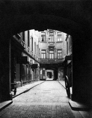 Leipzig: Kochs Hof vom Markt aus, 1935