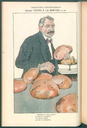 Doctor Tomás A. Le Breton : Caricaturas contemporáneas