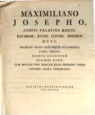 Ephemerides Societatis Meteorologicae Palatinae : observationes anni .... 1785 (1787)