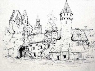 Frauentorturm und Grüner Turm in Ravensburg