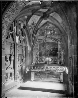 Kenzingen Sankt Laurentius Kirche Taufkapelle Innenansicht mit Josephaltar