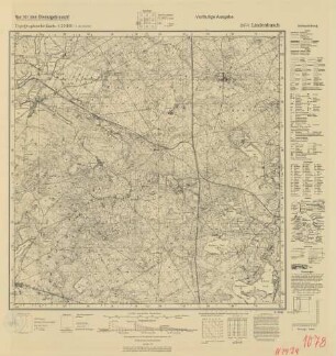 2474 Lindenbusch, Topographische Karte 1:25000 (4cm - Karte)