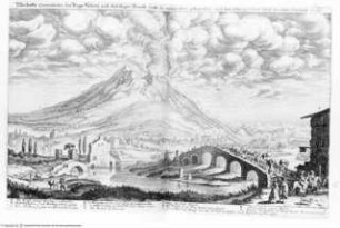 Itinerarium Italiae nov-antiquae: oder Raiß-Beschreibung durch Italien ..., auf S. 174 folgend: Der Vesuv