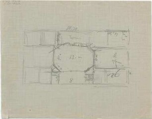 Hildebrand, Adolf von; Nemisee (Latium, Italien); Hausentwürfe - Grundriss