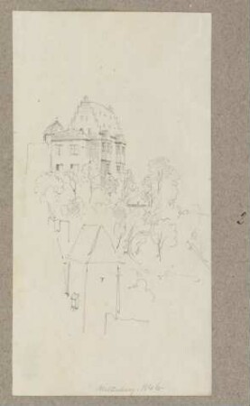 Blick über die Dächer von Miltenberg auf die Mildenburg