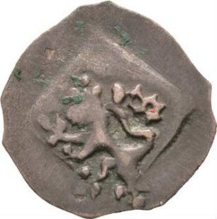 Münze, Pfennig (Vierschlagpfennig), 1395 - 1406