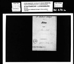 Auth, Heinrich Josef (+20.08.1923); Bühnenarbeiter
