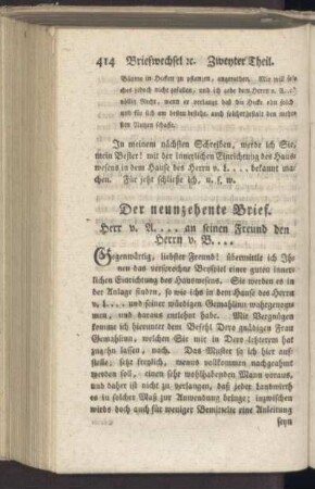 Der neunzehente Brief