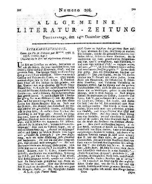 [Duvernet, T. I.]: La vie de Voltaire etc. (Beschluß des in Nro. 296. abgebrochnen Artikels)